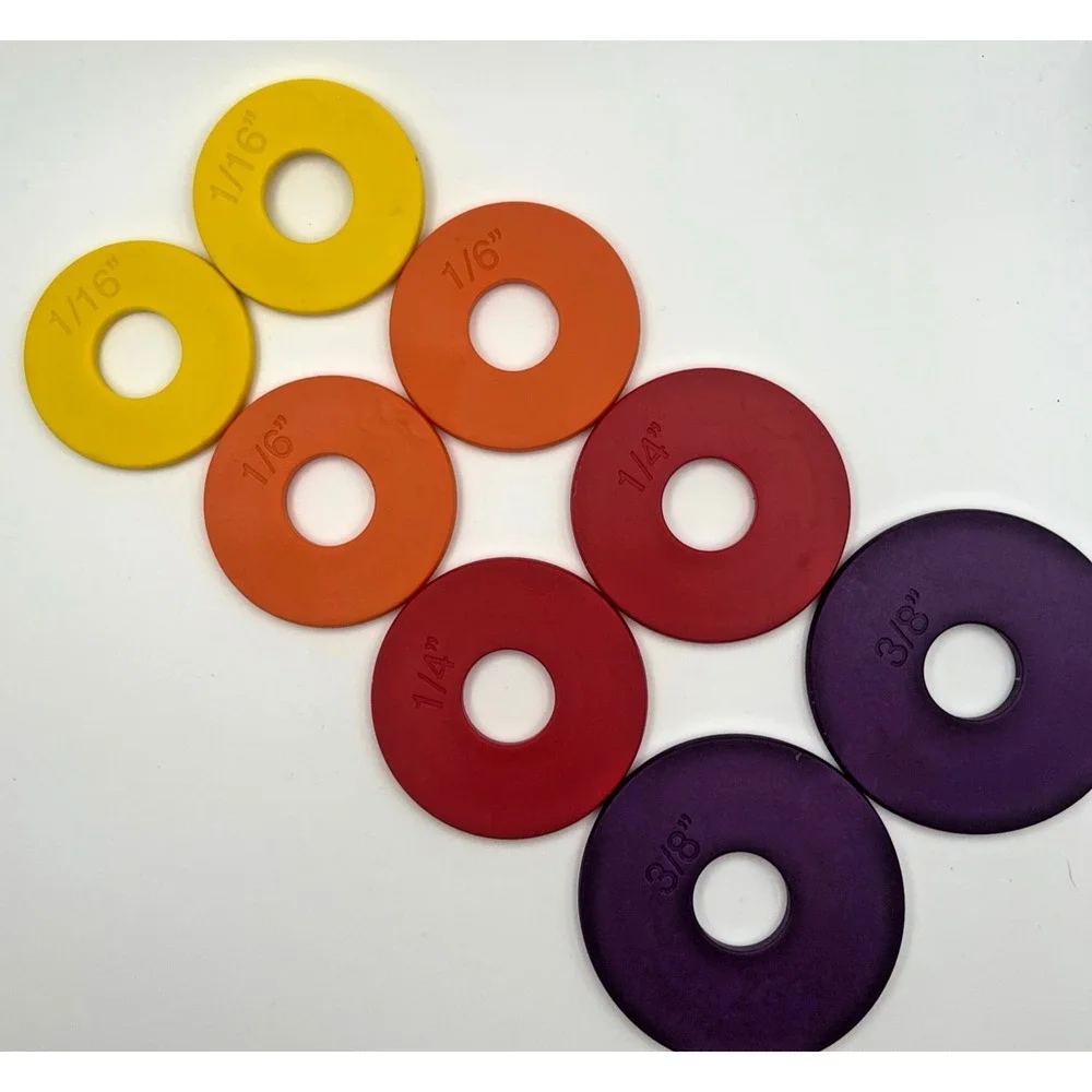Original Adjustable Rolling Pin Replacement Guide Rings Set 8 Dough Spacers